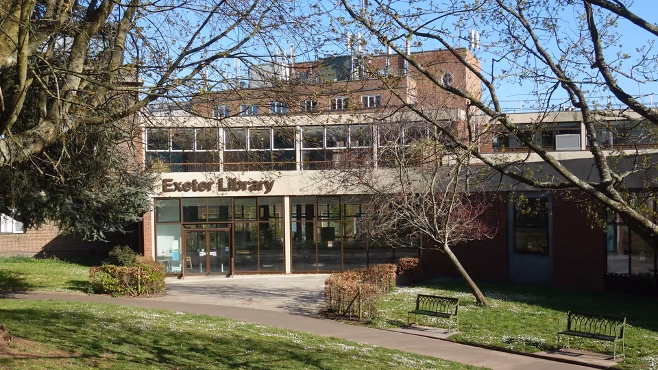 Exeter Library in Rougemont Gardens