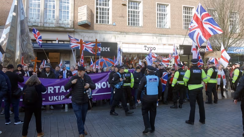 Unity March Exeter in Exeter High Street, 17 January 2026