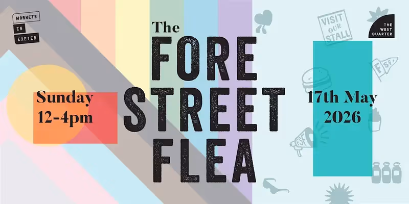 Fore Street Flea market Sunday 17 May 2026 Exeter