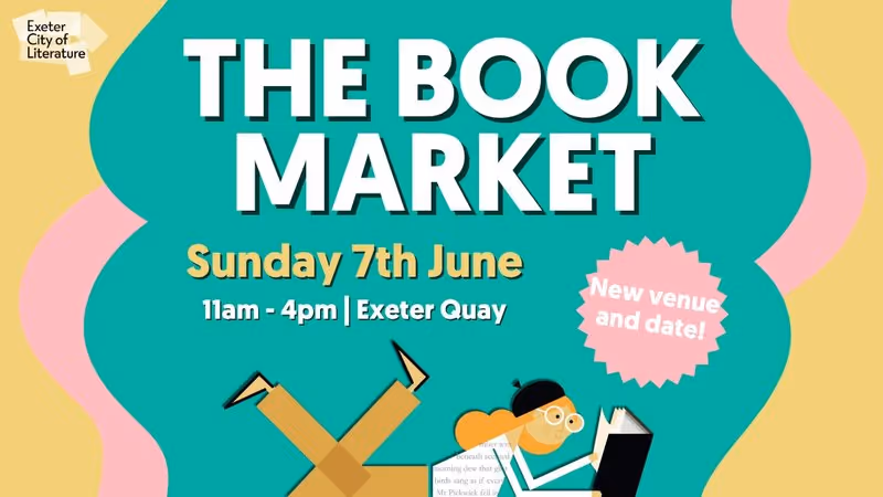 Exeter City of Literature book market Sunday 7 June 2026 Exeter Quay