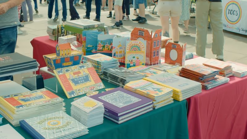 Exeter City of Literature book market