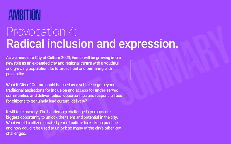 Exeter UK City of Culture draft bid provocation 4