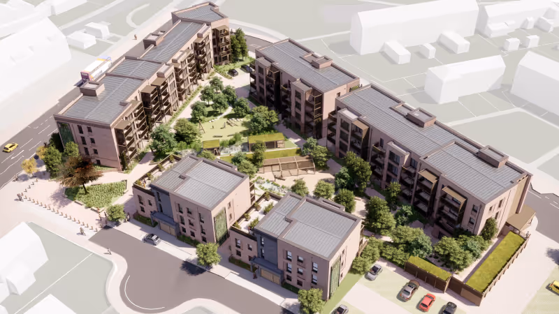 Whipton Gardens consented scheme illustrative view