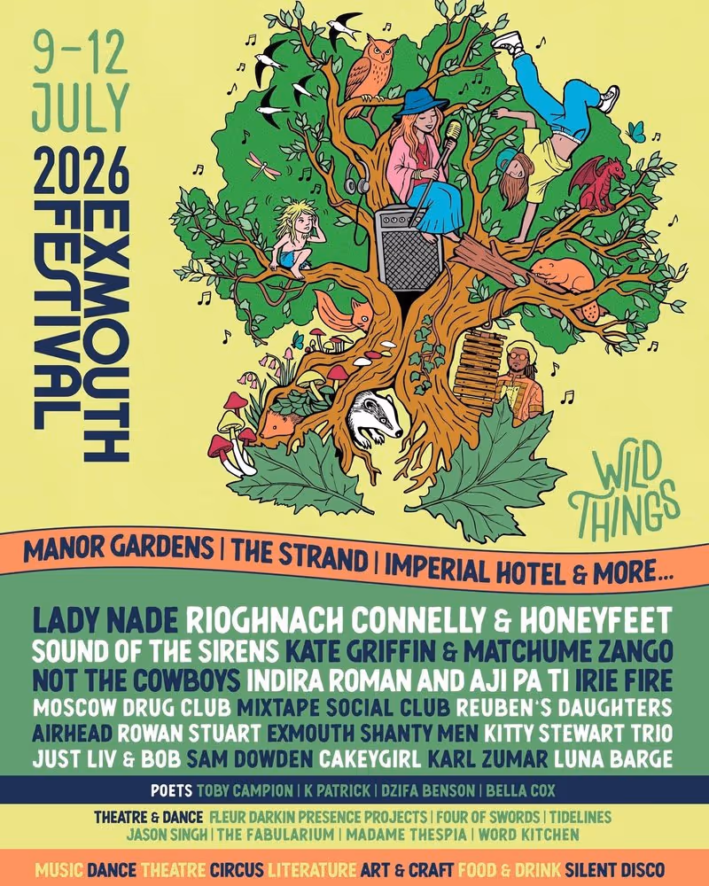 Exmouth Festival Thursday 9 to Sunday 12 July 2026