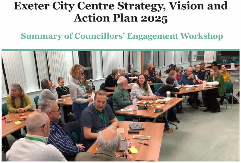 Exeter city-centre strategy November 2024 councillor workshop summary
