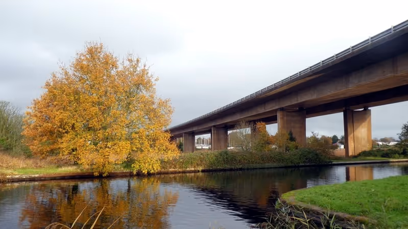M5 viaduct crossing Exeter Ship Canal